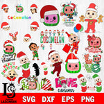 Cocomelon christmas bundle svg eps dxf png file , bundle christmas svg