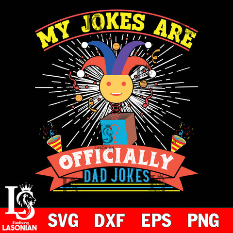 my jokes are oficially dad jokes  svg dxf eps png file Svg Dxf Eps Png file