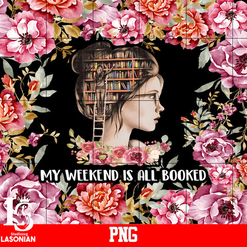 my weekend is all booked PNG file