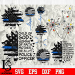 police flower bundle 2 svg dxf eps png file