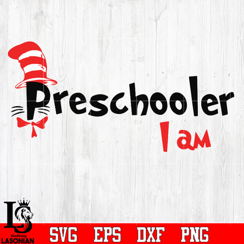 preschooler i am Svg Dxf Eps Png file