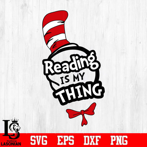 reading is my thing Svg Dxf Eps Png file