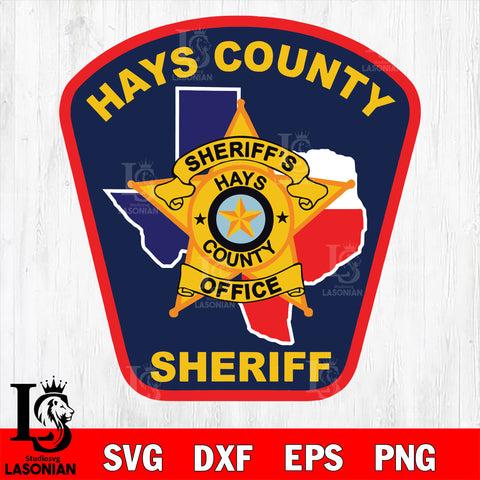sheriff hays county police svg eps dxf png file