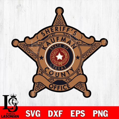 sheriff kaufman county police svg eps dxf png file
