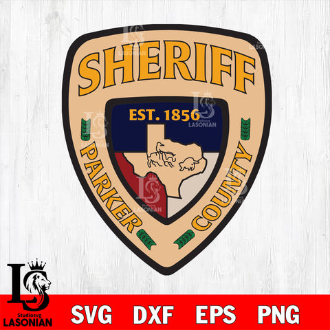 sheriff parker county police svg eps dxf png file