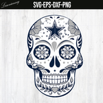 skull cowboys svg,png,eps,dxf file