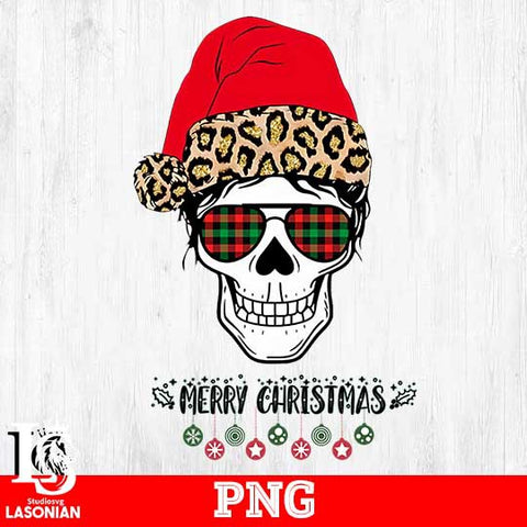 skull merry christmas png file