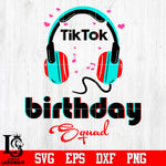 tick tock birthday squad Svg Dxf Eps Png file