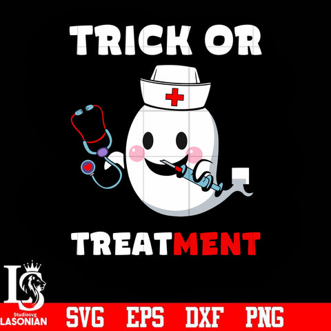 trick or treatment svg, halloween svg, png, dxf, eps digital file