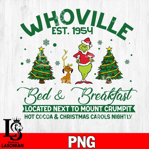 Whoville bed breakfast PNG file, Digital Download