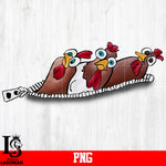 zip, 3 chicken PNG file